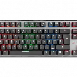 Teclado gaming - Krom Kernel, Mecánico, USB, Iluminación LED, Negro