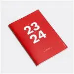 Agenda académica 2023/2024 Octagon Design A4 mes visto rojo