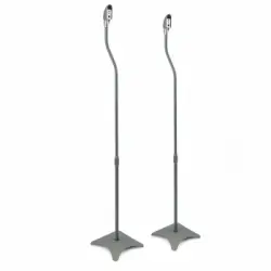 Bematik - Soportes Para Altavoz De Pie En Color Gris 2 Unidades Op07600