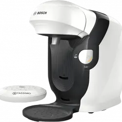 Cafetera de cápsulas - Bosch TAS1104, 1400 W, 0.7 l, 3.3 bar, T DISCS, 5 LEDs, Blanco