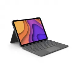 Logitech - Funda Gris Con Teclado Folio Touch Para IPad Air (4.ª Generación)