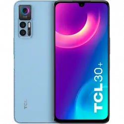 Móvil - TCL 30+, Blue, 128 GB, 4 GB RAM, 6.7" FHD+, MediaTek Helio G37, 5000 mAh, Android 12