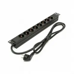 Phasak BNS 3518 Regleta 8 Tomas para Rack 19" 1U