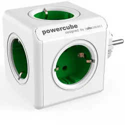 Regleta - PowerCube BXPC1100, 5 tomas, Verde