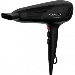 Secador - Rowenta Studio Dry CV5803F0, 2100 W, Motor DC, 2 velocidades, 3 temperaturas, Función Thermo Control, Negro y fucsia