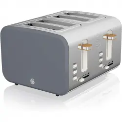 Swan Nordic Tostadora 4 Rebanadas 1500W Gris