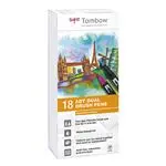 Tombow ABT rotuladores Dual Brush con dos puntas - 18 unidades