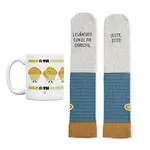 UO Kit Taza + Calcetines talla 42-46 Levántate con el pie derecho