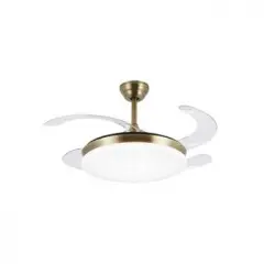 Akunadecor - Ventilador De Techo Metal Dorado Isabella