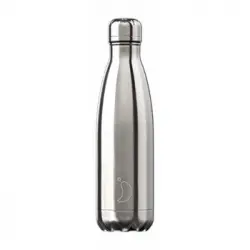 Botella Inox Chrome Plata Chilly's 500 Ml