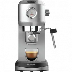 Cafetera express - Solac CE4523, 20 Bar, 1350 W, Sistema double cream, Filtro para 1 ó 2 tazas, Gris