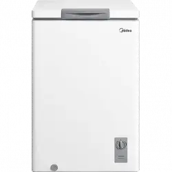 Congelador vertical - Midea MDRC152SLF01G, 99 l, 85 cm, Independiente, Blanco