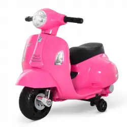 HomCom Vespa Moto Eléctrica Rosa