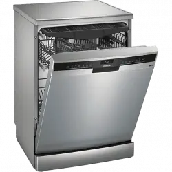 Lavavajillas - Siemens SN23EI03ME, 14 servicios, 6 programas, 60 cm, Tercera bandeja, Control por voz, Inox