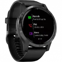 Reloj deportivo - Garmin Vivoactive 4, Pantalla táctil, Autonomía hasta 8 días, GPS, Bluetooth, Negro