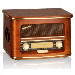 Roadstar HRA-1500UEMP Radio CD Portátil Vintage USB/AUX Madera