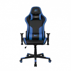 Silla gaming - Drift DR90 Pro V8, 2D (regulable en altura y anchura), Hasta 150 kg, Azul