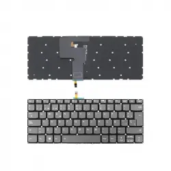 Teclado Retroiluminado Para Portátil Lenovo Ideapad 330-14ikb Gris Sin Marco