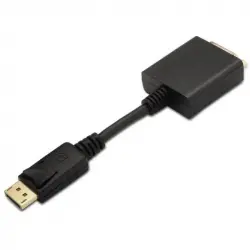 Aisens Adaptador DisplayPort a DVI-D Macho/Hembra 15cm Negro