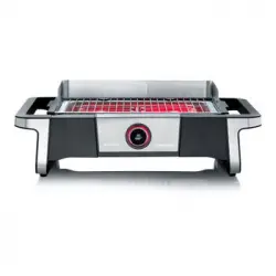 Barbacoa Grill Eléctrica Pantalla Oled Digital Boost Negro Pg 8114 Severin