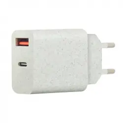 Cargador de red EDENWOOD 25W USB tipo + cable 1m USB tipo C carga rápida blanco