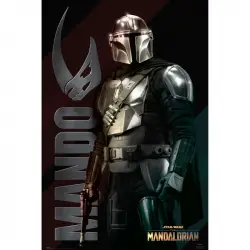 Erik Maxi Póster Star Wars The Mandalorian Mando 91.5x61 cm