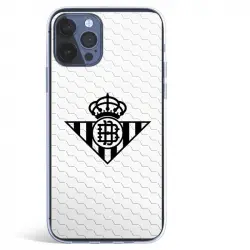 Funda Licencia Oficial Real Betis Balompié Escudo Negro Fondo Red para iPhone 12 Pro Max