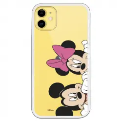 Funda Oficial de Disney Mickey y Minnie Asomados Clásicos Disney para iPhone 11