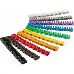 Goobay Marcador Numérico para Cables 2.5mm Multicolor Pack 100 Unidades