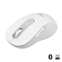 Logitech - Ratón óptico Inalámbrico Signature M650 Grande Blanco