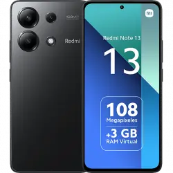 Móvil - Xiaomi Redmi Note 13, Midnight Black, 128 GB, 6 GB RAM, 6.67" AMOLED FHD+, Snapdragon 685, 5000 mAh, Android