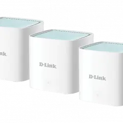 Sistema WiFi Mesh - D-Link M15-3 Eagle Pro AI AX1500, Pack 3 Extensores 6, 1500 Mbps, Inteligente, Blanco