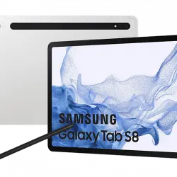 Tablet - Samsung Galaxy TAB S8, 256 GB, Plata, WiFi, 11" WQXGA, 8 GB RAM, SD™ 898, Android 12