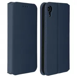 Avizar Funda Tipo Libro Billetera Azul para iPhone XR