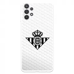 Funda Licencia Oficial Real Betis Balompié Escudo Negro Fondo Red para Samsung Galaxy A32 5G