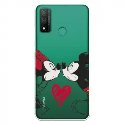 Funda Para Huawei P Smart 2020 Oficial De Disney Mickey Y Minnie Beso - Clásicos Disney