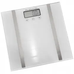Hi Báscula de Baño con Análisis Corporal Plateada