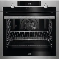 Horno - AEG BPE53512YM, 71 l, 3500 W, Multifunción, Independiente, Pirolítico, 60 cm, A+, Inox