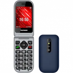 Móvil - Telefunken S450, Para mayores, 2.8", 32 MB, Teclas grandes, Botón SOS, Bluetooth, Negro