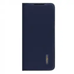 Oppo Funda PU Flip Case Azul para A52/A72