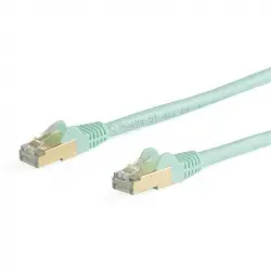 Startech Cable de Red RJ45 Cat 6a 7m Azul Agua