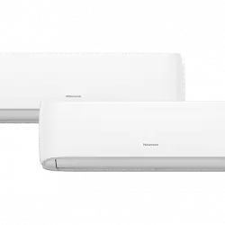 Aire acondicionado - Hisense 2AMW42CF99, Split 2x1, 2.236 fg/h + fg/h, WiFi, Bomba de calor, Blanco