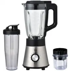 Batidora De Vaso 1000w Jarra De Cristal 1.5l Con 4 Programas Homcom