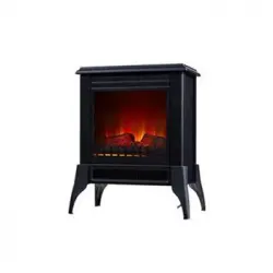 Chimenea Eléctrica De Suelo Tipo Estufa Tradicional De Color Negro Che-150