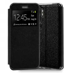 Cool Funda Flip Cover Liso Negro para Xiaomi Mi Note 10