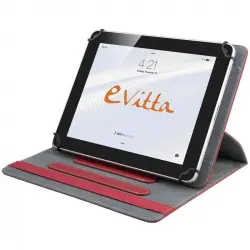 Evitta Funda Universal Rotate 360 Roja para Tablets de 9.7" a 10.1"