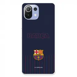 Funda del Barcelona Barsa Fondo Azul Licencia Oficial FC Barcelona para Xiaomi Mi 11 Lite