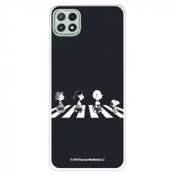 Funda Oficial de Peanuts Personajes Beatles Snoopy para Samsung Galaxy A22 5G