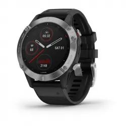 Garmin Fénix 6 47mm Plata/Negro con Correa Negra