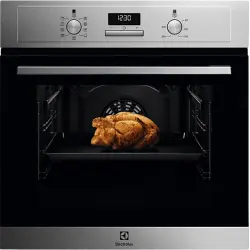 Horno - Electrolux EOF3H50BX, Multifunción, Limpieza por agua, 65 l, Pantalla LED, 60 cm, Inox